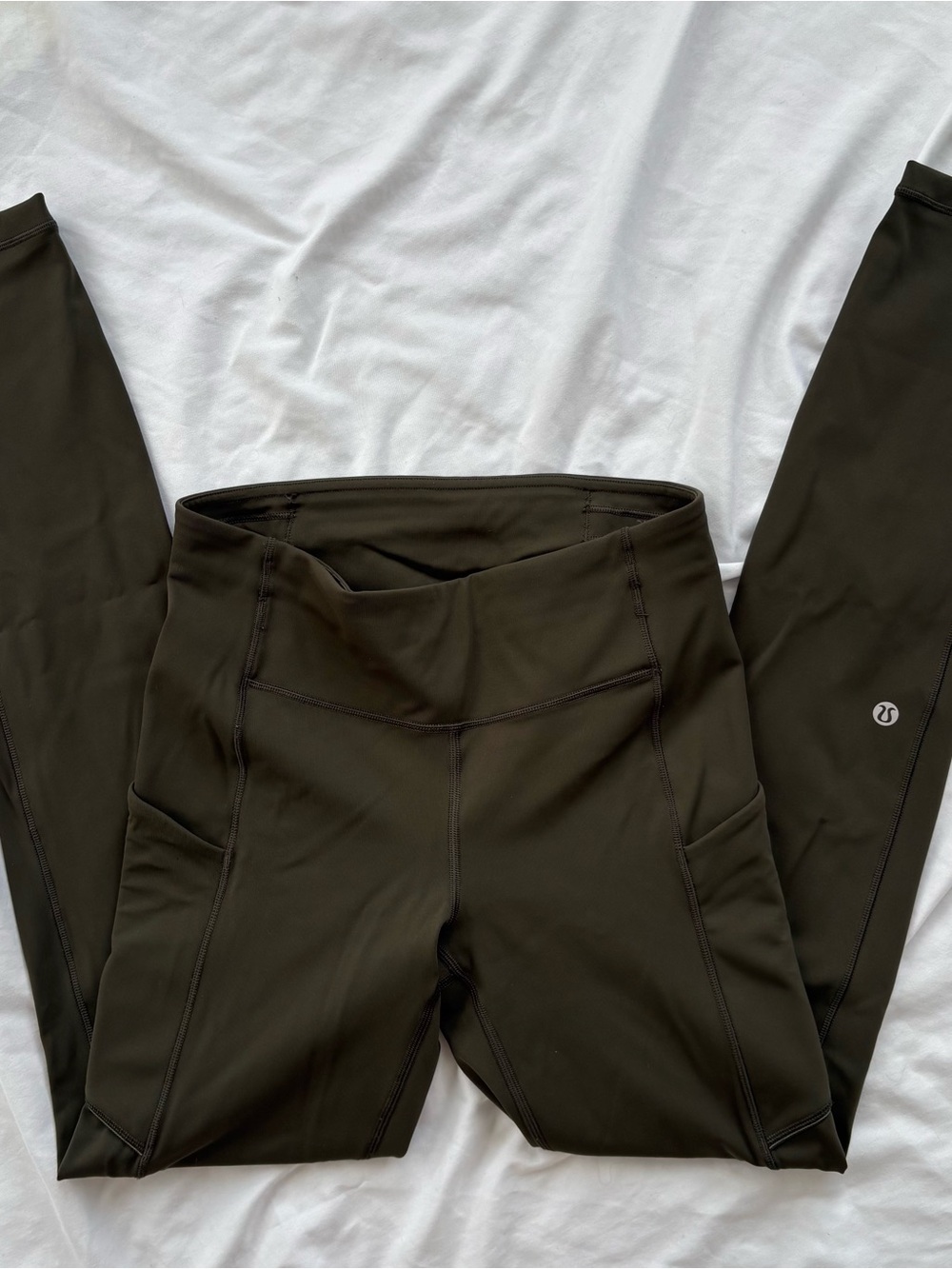 Lululemon Fast & Free High-Rise Running Tights Olive Green Size 4 – 28”